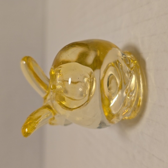 Yellow Glass Rabbit Candle Holder - Picture 3 of 16